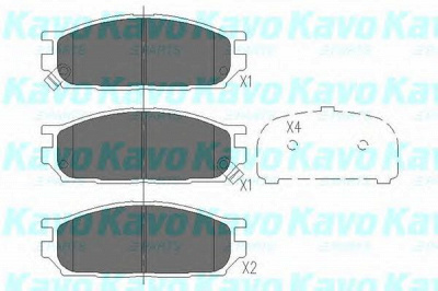 KAVO PARTS kbp5530 -  Комплект тормозных колодок, дисковый тормоз